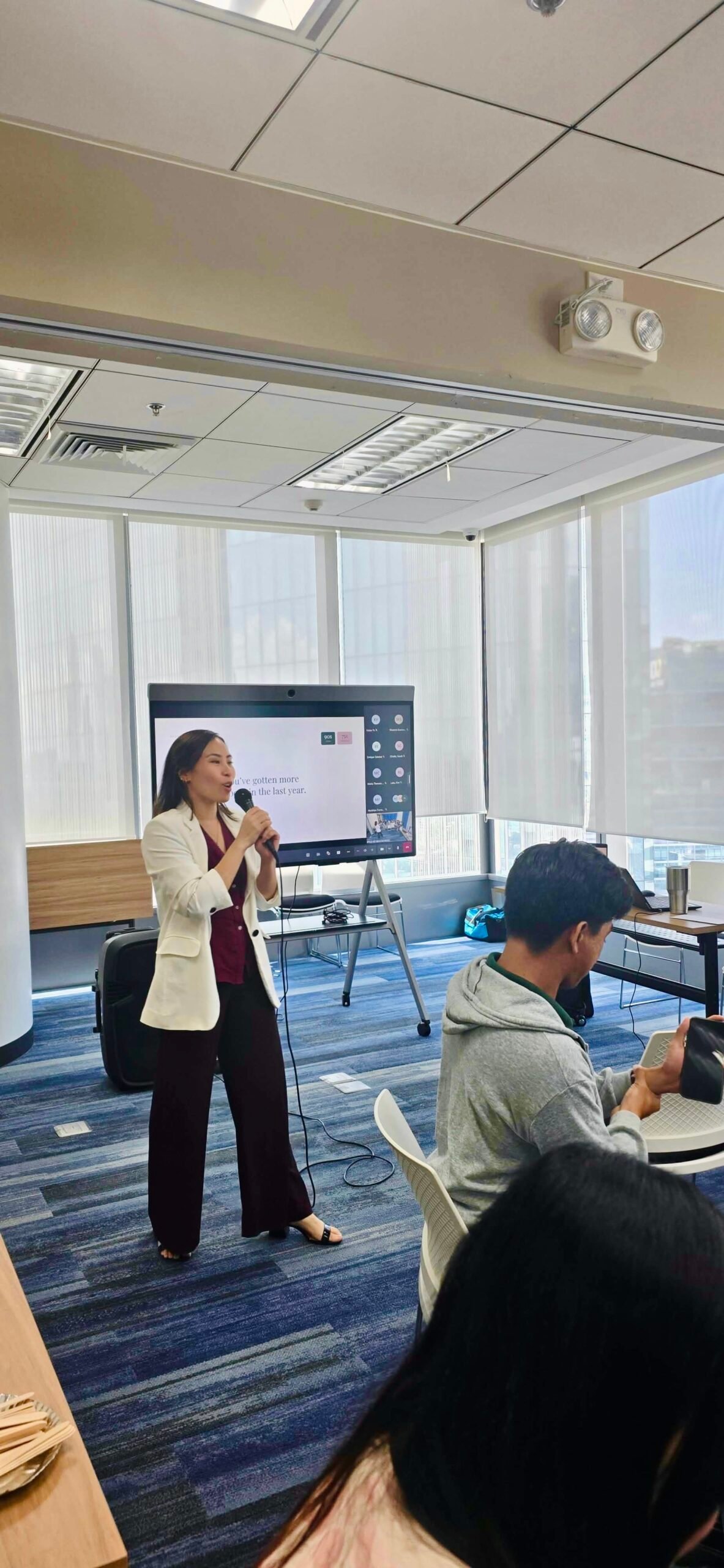 Leading a workshop or speaking engagement